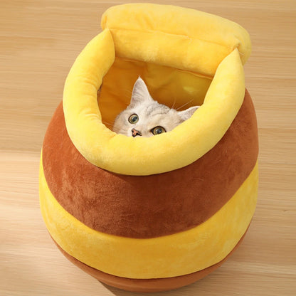 CozyCats HoneyJar Cat Bed House