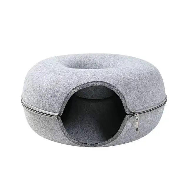 Doughnut Haven Cat Tunnel & Bed Combo