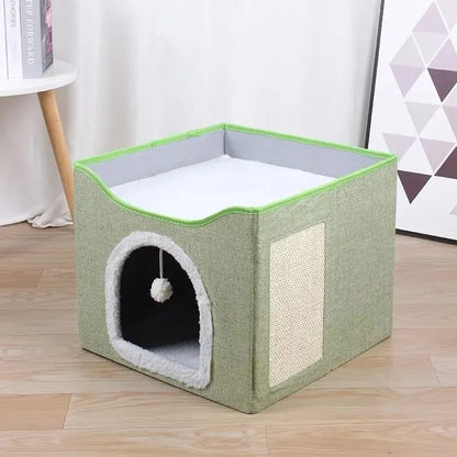 CozyPaws Double Layered Foldable Cat Bed