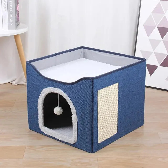 CozyPaws Double Layered Foldable Cat Bed