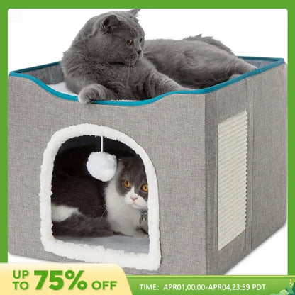 CozyPaws Double Layered Foldable Cat Bed