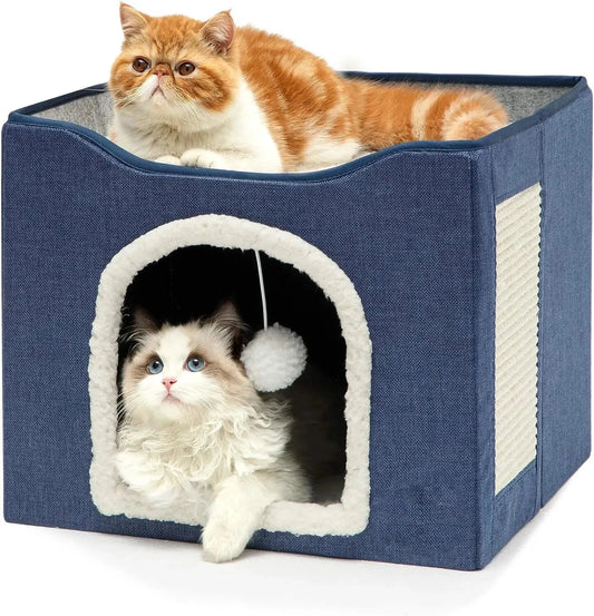 CozyPaws Double Layered Foldable Cat Bed