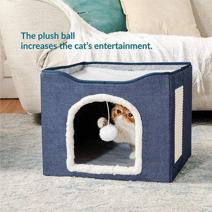 CozyPaws Double Layered Foldable Cat Bed