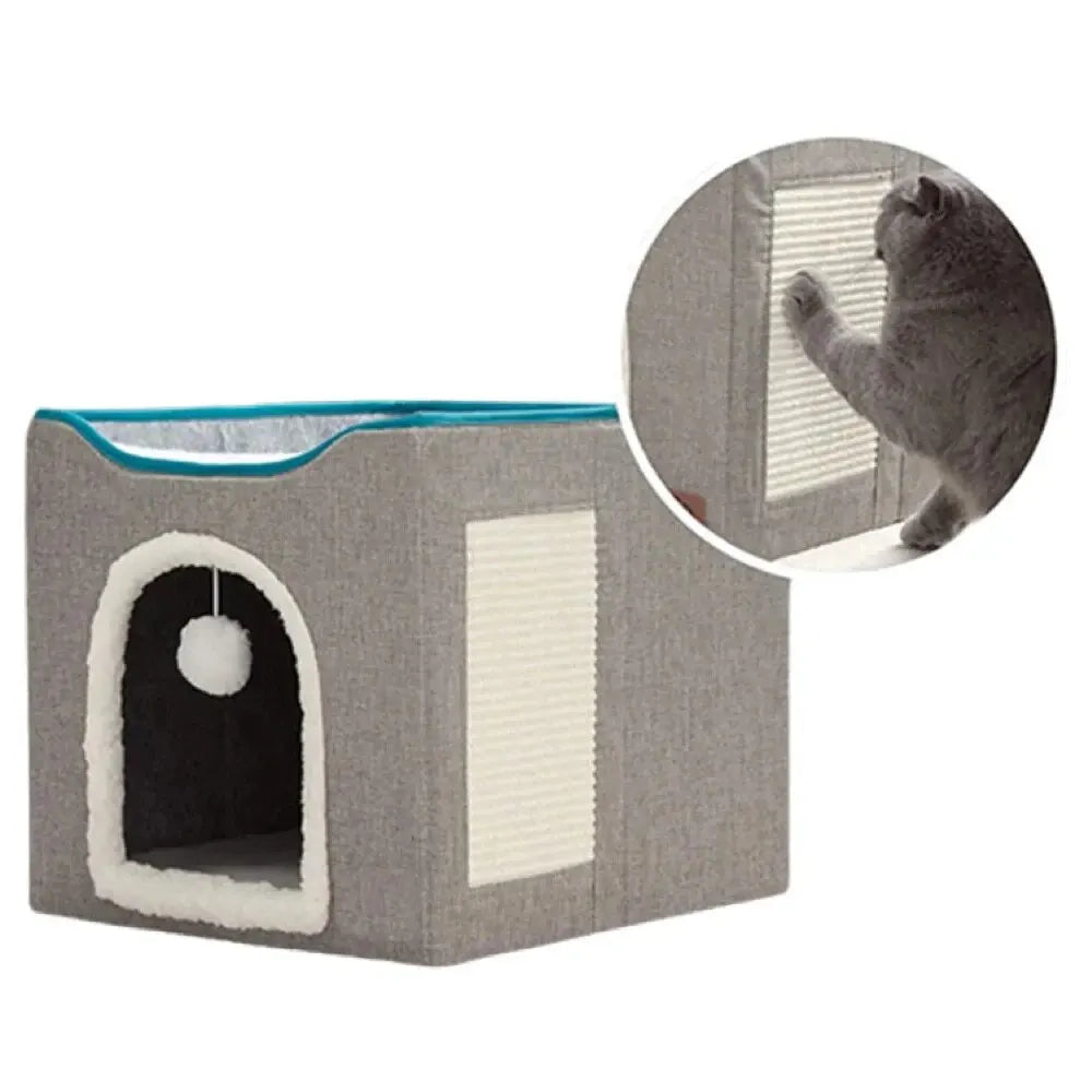 CozyPaws Double Layered Foldable Cat Bed