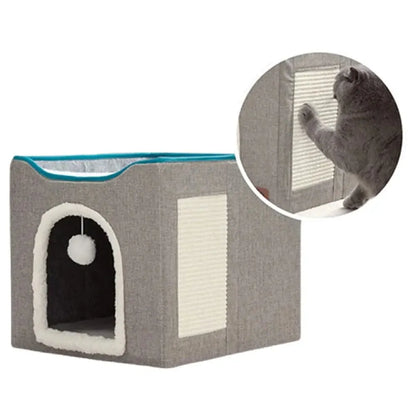 CozyPaws Double Layered Foldable Cat Bed