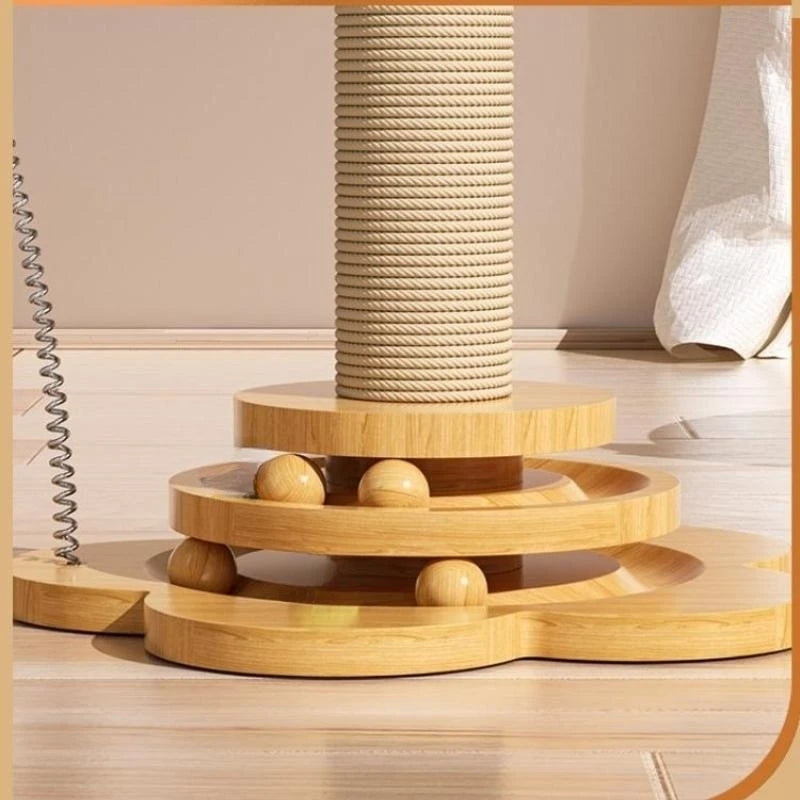 PurrPlay Wooden Cat Turntable