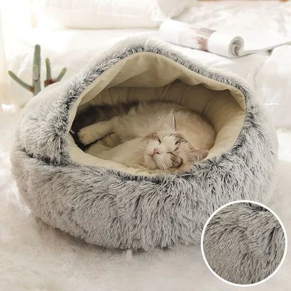 CozyPaws WarmPlush Cat Bed