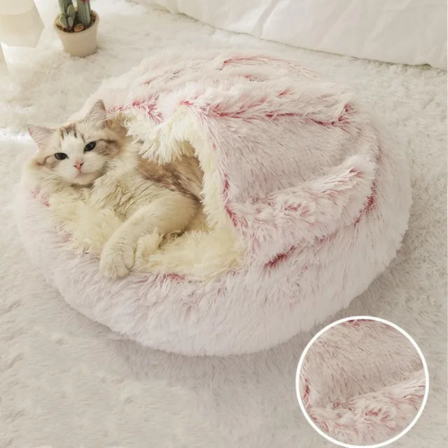 CozyPaws WarmPlush Cat Bed