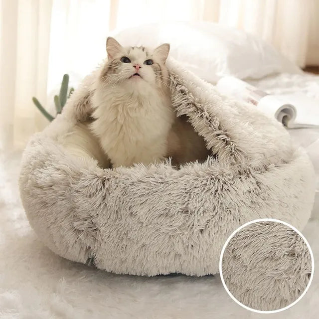 CozyPaws WarmPlush Cat Bed