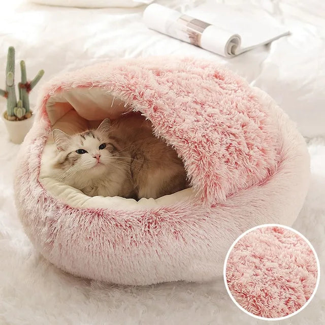 CozyPaws WarmPlush Cat Bed