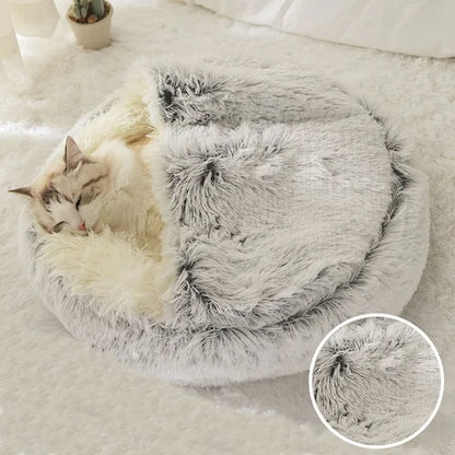 CozyPaws WarmPlush Cat Bed