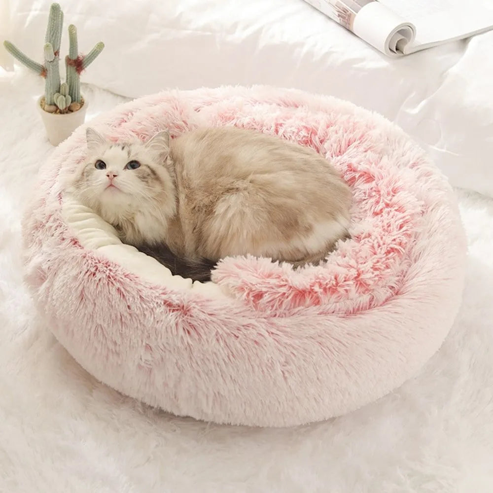 CozyPaws WarmPlush Cat Bed