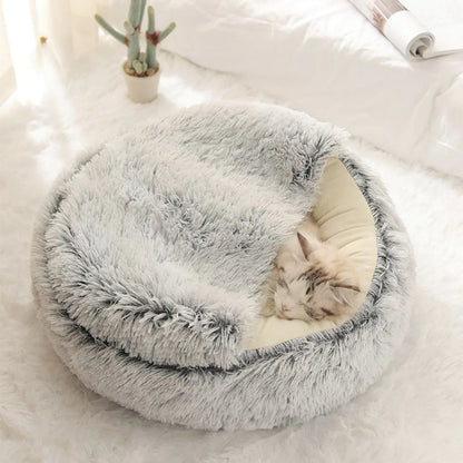 CozyPaws WarmPlush Cat Bed