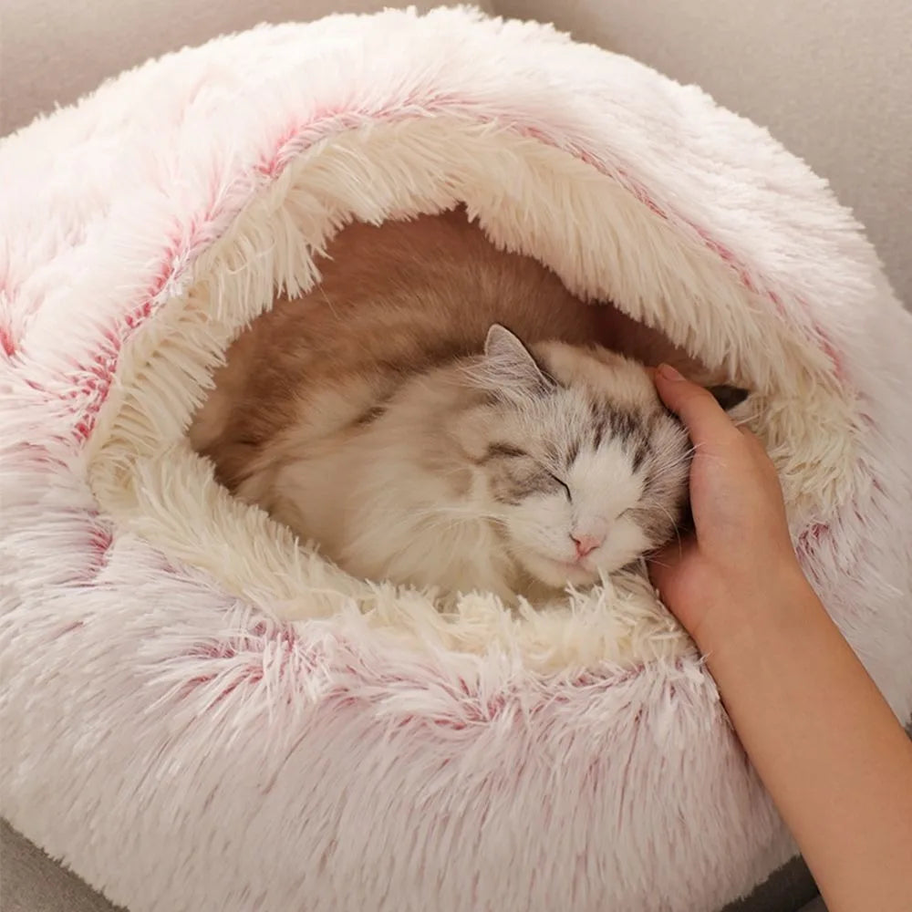 CozyPaws WarmPlush Cat Bed