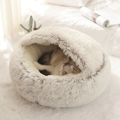 CozyPaws WarmPlush Cat Bed